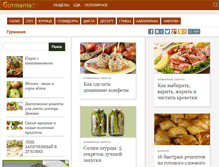 Tablet Screenshot of gurmania.ru